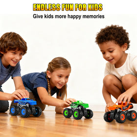 Bugrtarey friction-powered off-road tires provide smooth motion on multiple surfaces.