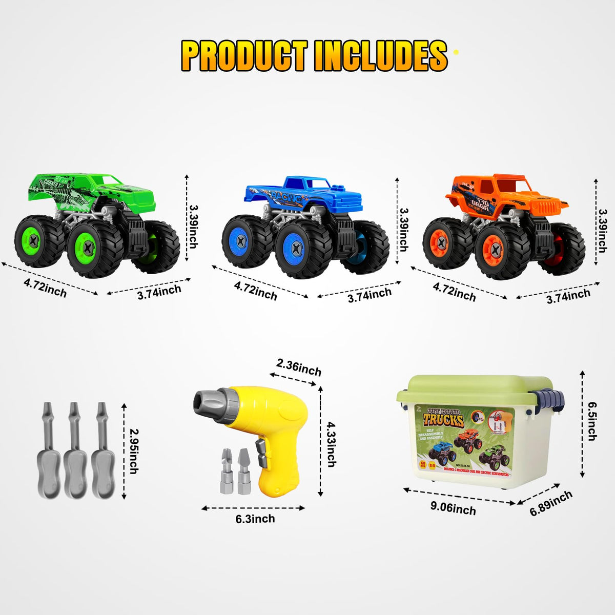 Bugrtarey kids playing with trucks promotes creative storytelling and cooperative play.