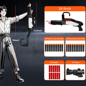 Bugrtey box contents include shotgun, darts, shells, and scope for easy gifting