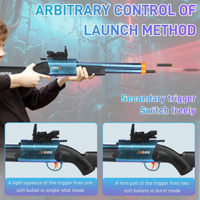 Bugrtey green dot scope enhances aiming during play.