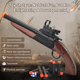 Bugrtey toy gun two modes display offers versatile play options
