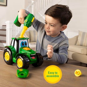BUILD-A-BUDDY John Deere tractor toy 16-piece build set