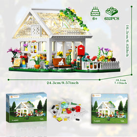 BUILDIFY Flower House yard with sofa and mailbox adding home-like charm.