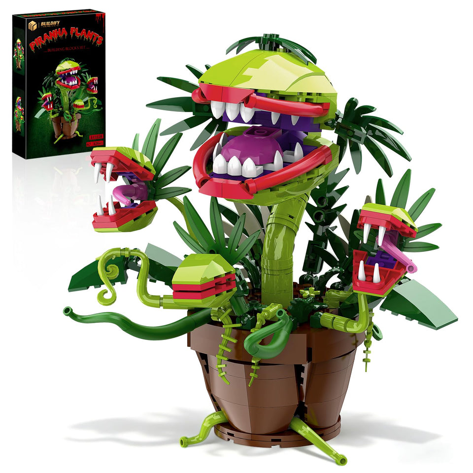 BUILDIFY Audrey II Piranha Plant model front view for display