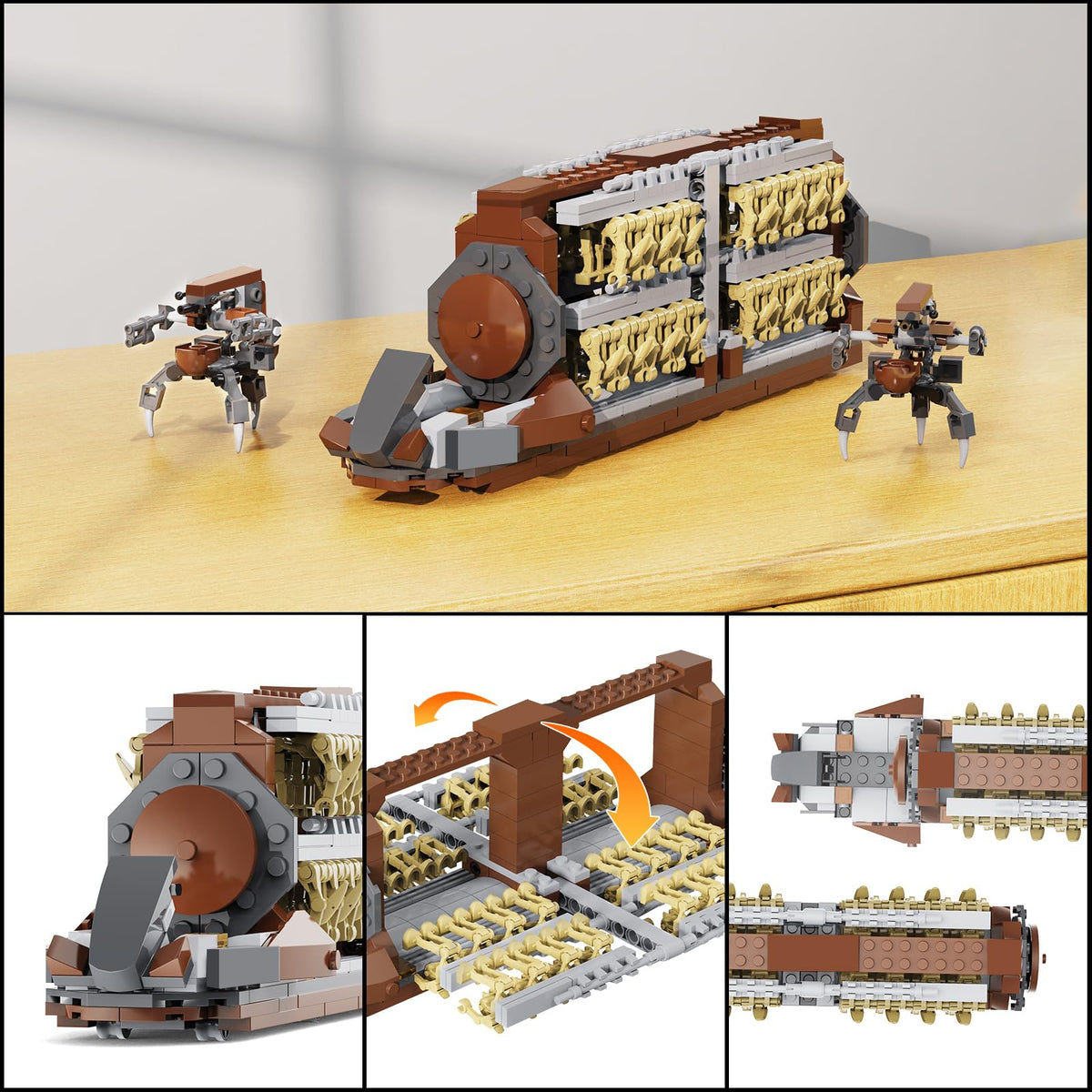 Durable ABS construction with smooth, burr-free surfaces.