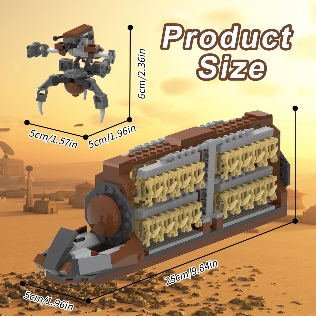 Two droidekas included for dynamic action in BuildingBoat set.
