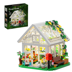 BuildingBoat Flower House with open roof and skylight for display and play