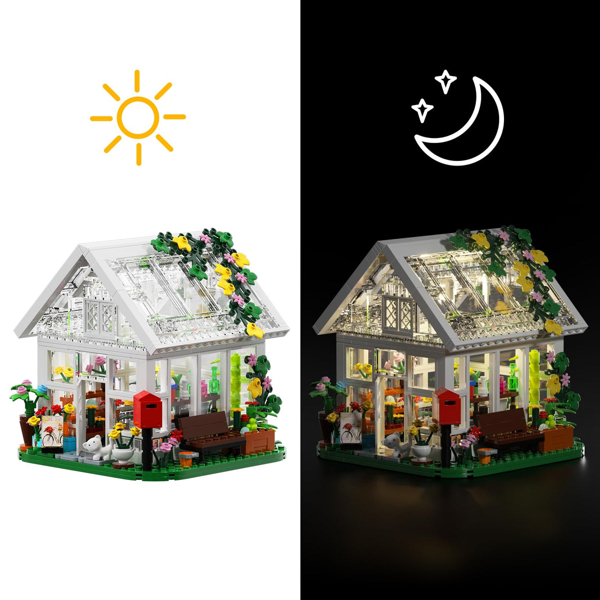 BuildingBoat Flower House with detachable roof for easy access