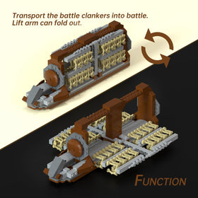 Hidden wheels create a hovering-like look during play.