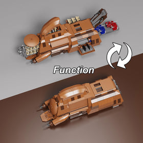 BuildingBoat opening side flaps and rear hatch enable interactive play.
