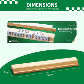 Buildopia Mahjong rack with non-slip feet provides stable play on any surface.