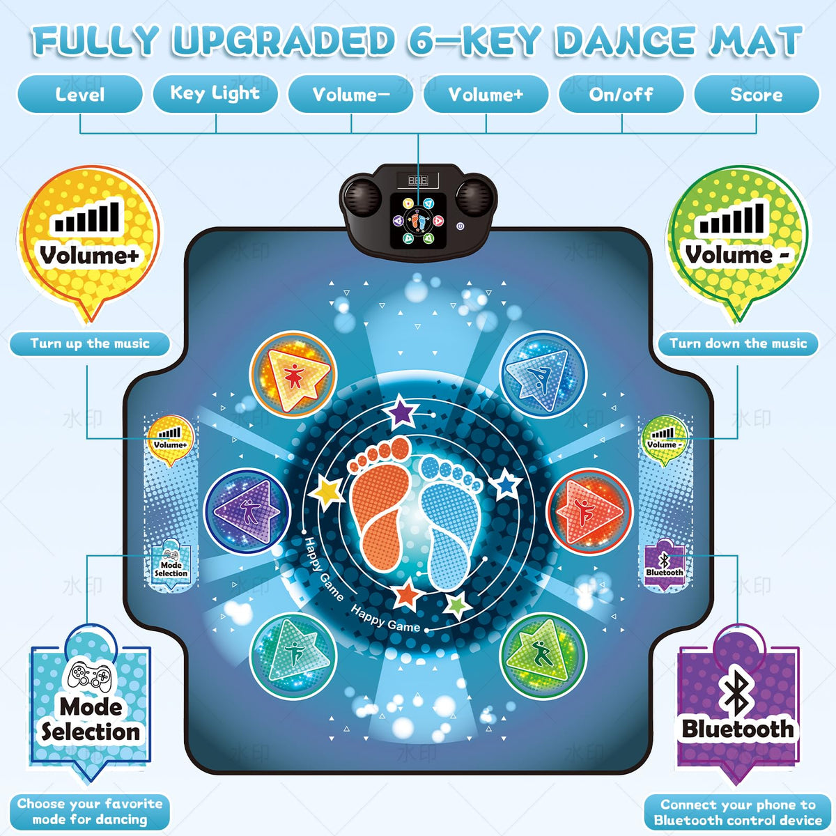 BulaBe dance mat Bluetooth setup enables hassle-free song pairing.