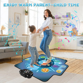 BulaBe LED-lighting sync enhances movement cues during dance time.