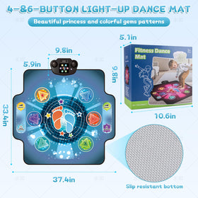 BulaBe dance mat volume control allows quiet play in shared spaces.