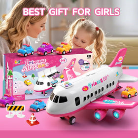 Bulucoben pink plane toy packed for birthday gift ideas.