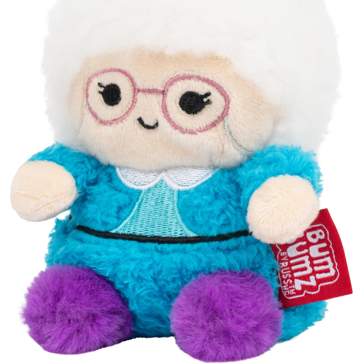 BumBumz Golden Girls Blanche Plush brings glam vibes in a soft, portable keepsake.