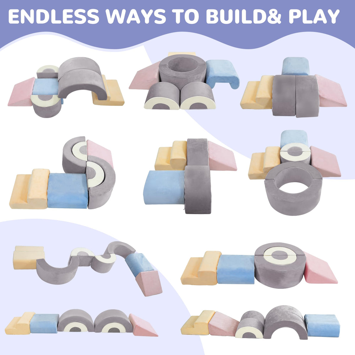 BUMNANA foam stairs encouraging stepping and balance during play