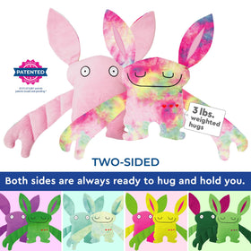 Bumpas arm-weighting detail highlights realistic hug for kids