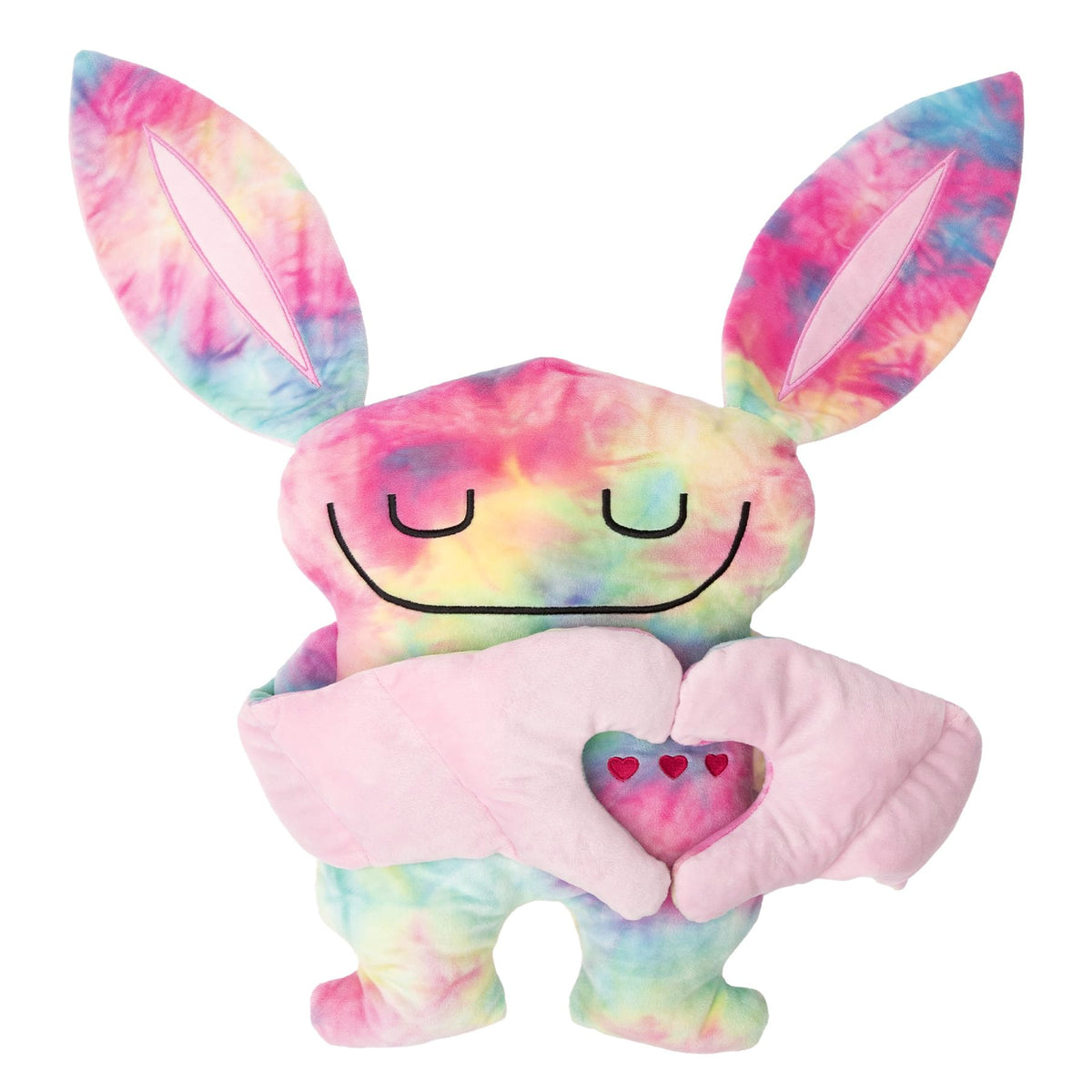 Bumpas weighted plush toy hug closeup showing a comforting hug