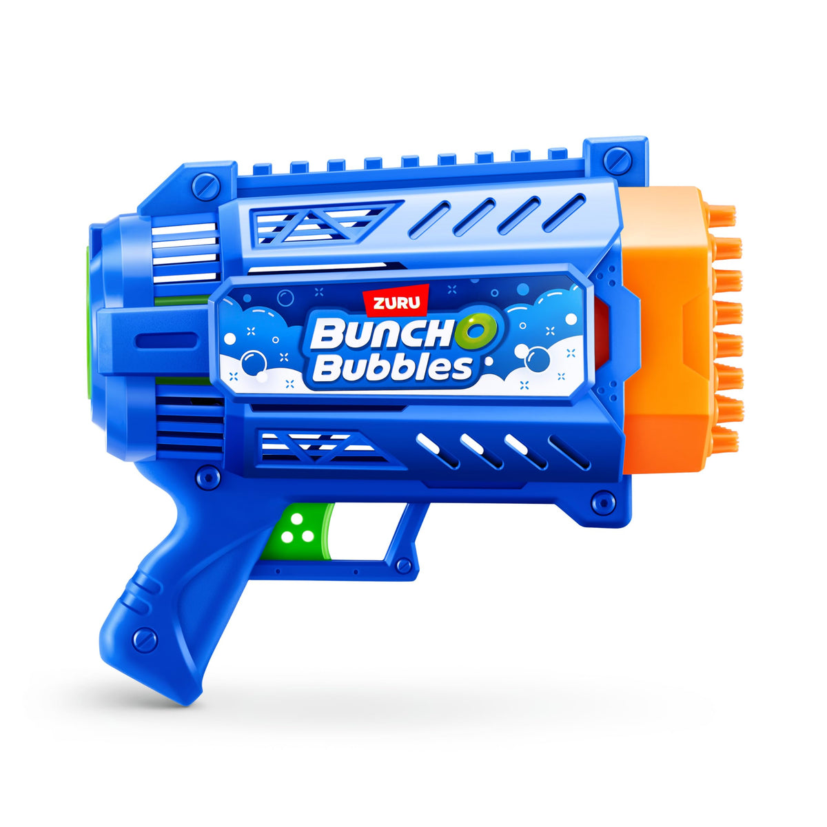 Bunch O Bubbles motorized bubble blaster bubble holes close-up showing high output.