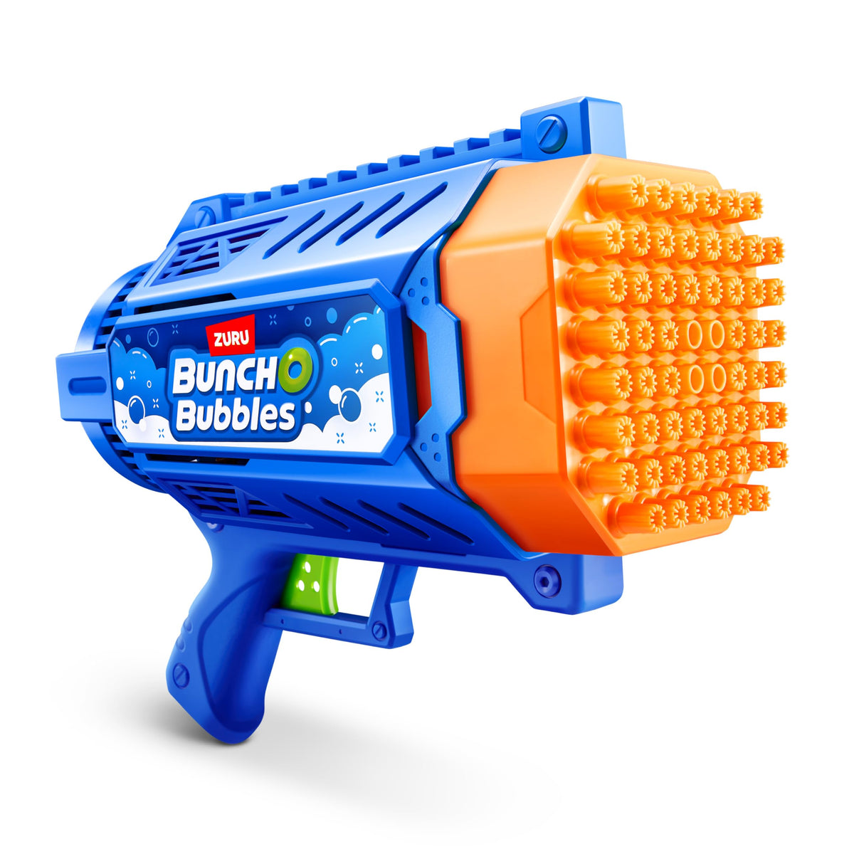 Bunch O Bubbles motorized bubble blaster with dip tray and solution for effortless setup.