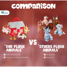 Bundaloo encourages imaginative play and sensory exploration with plush farm friends