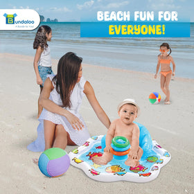 Bundaloo splash pad portable design eases outdoor play anywhere