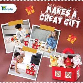 Bundaloo farm toys are designed for quick tidy-up after playtime