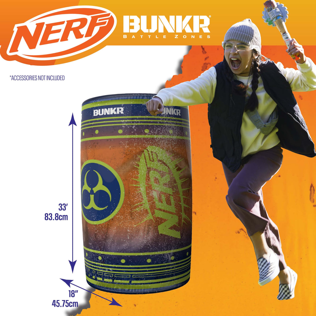 BUNKR design ensures compatibility with major foam dart and laser tag brands