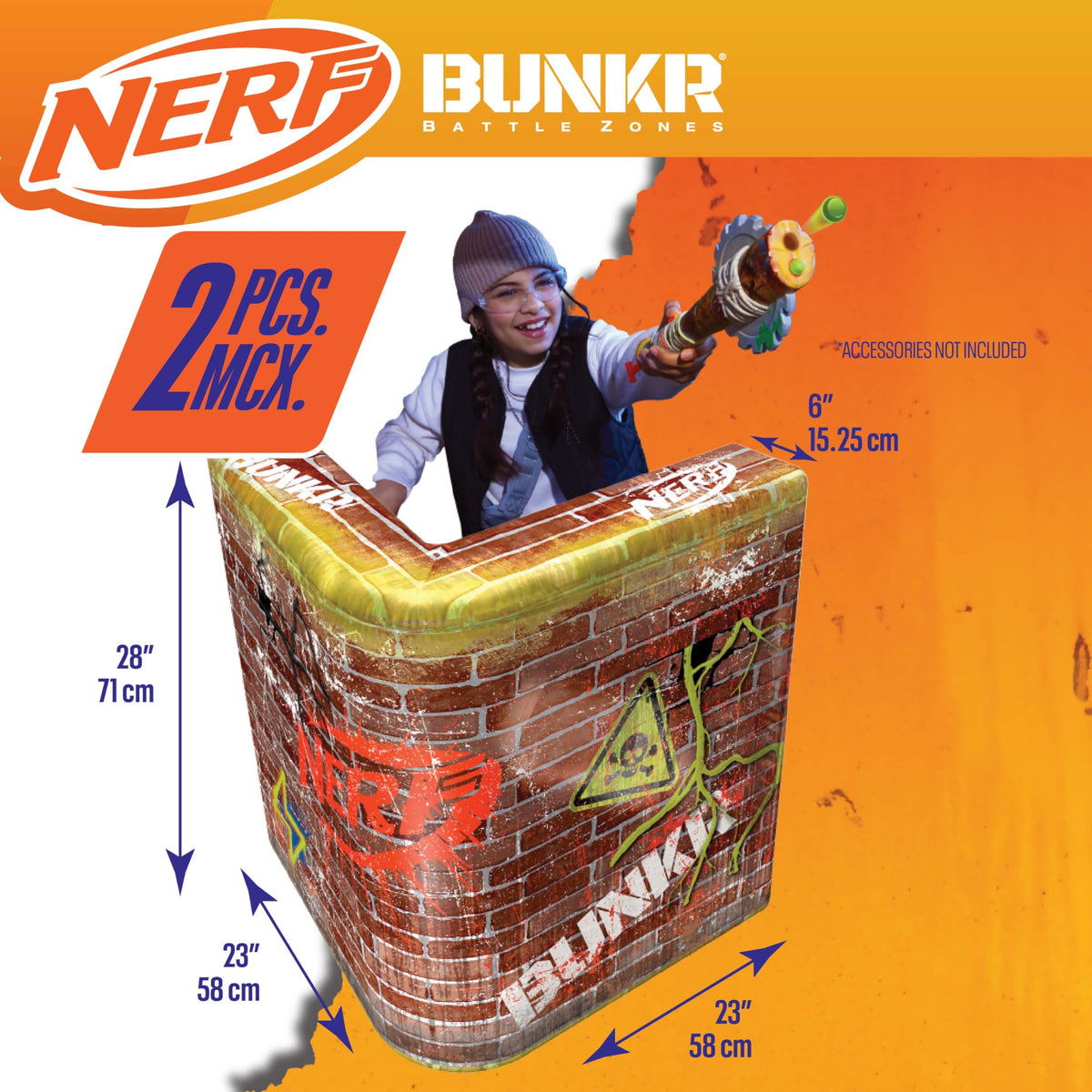 BUNKR durable materials stand up to energetic, team-based battles