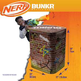 BUNKR promotes teamwork and strategic play during blaster-style games and laser tag