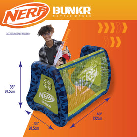 BUNKR Battle Zones fort offers stable defense during indoor and outdoor play.