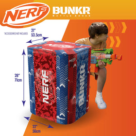 BUNKR Battle Zones water base boosts stability in windy outdoor play.