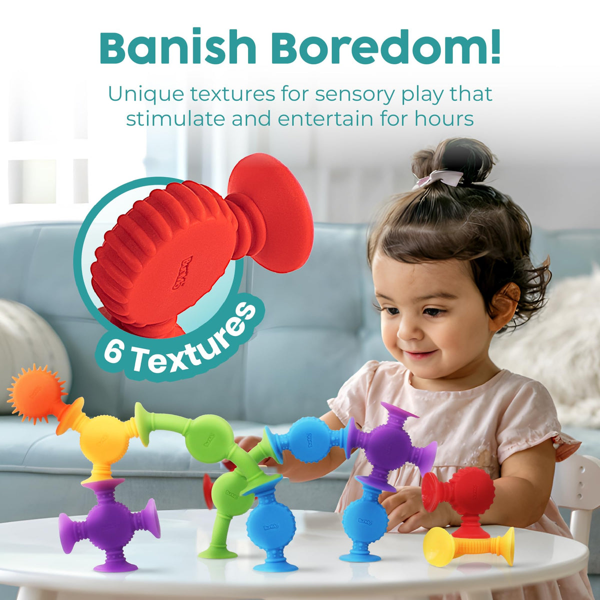 BUNMO bath toys suction on walls enable playful exploration beyond the tub.