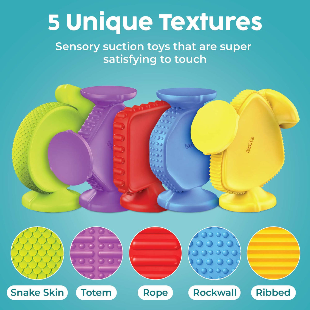 BUNMO BPA-free silicone bath toy ensures safe, easy cleaning after use