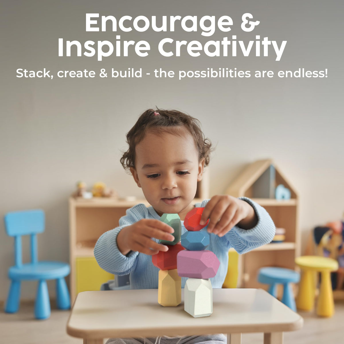 Non toxic finish on BUNMO blocks for worry-free playtime