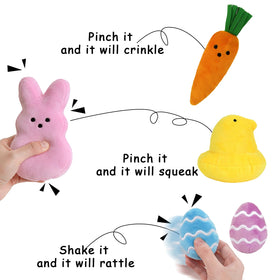 Bunny Chorus Easter egg plush toys with gentle sounds for baby exploration