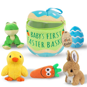 Bunny Chorus plush bunny toy for baby Easter play and cuddle.