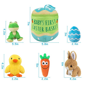 Bunny Chorus plush chick toy for gentle baby Easter exploration.