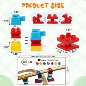 Bunu1492-compatible wooden tracks show cross-brand compatibility for versatile layouts.