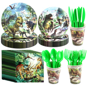 BUPASU cupcake toppers pack adds consistent dinosaur accents to treats