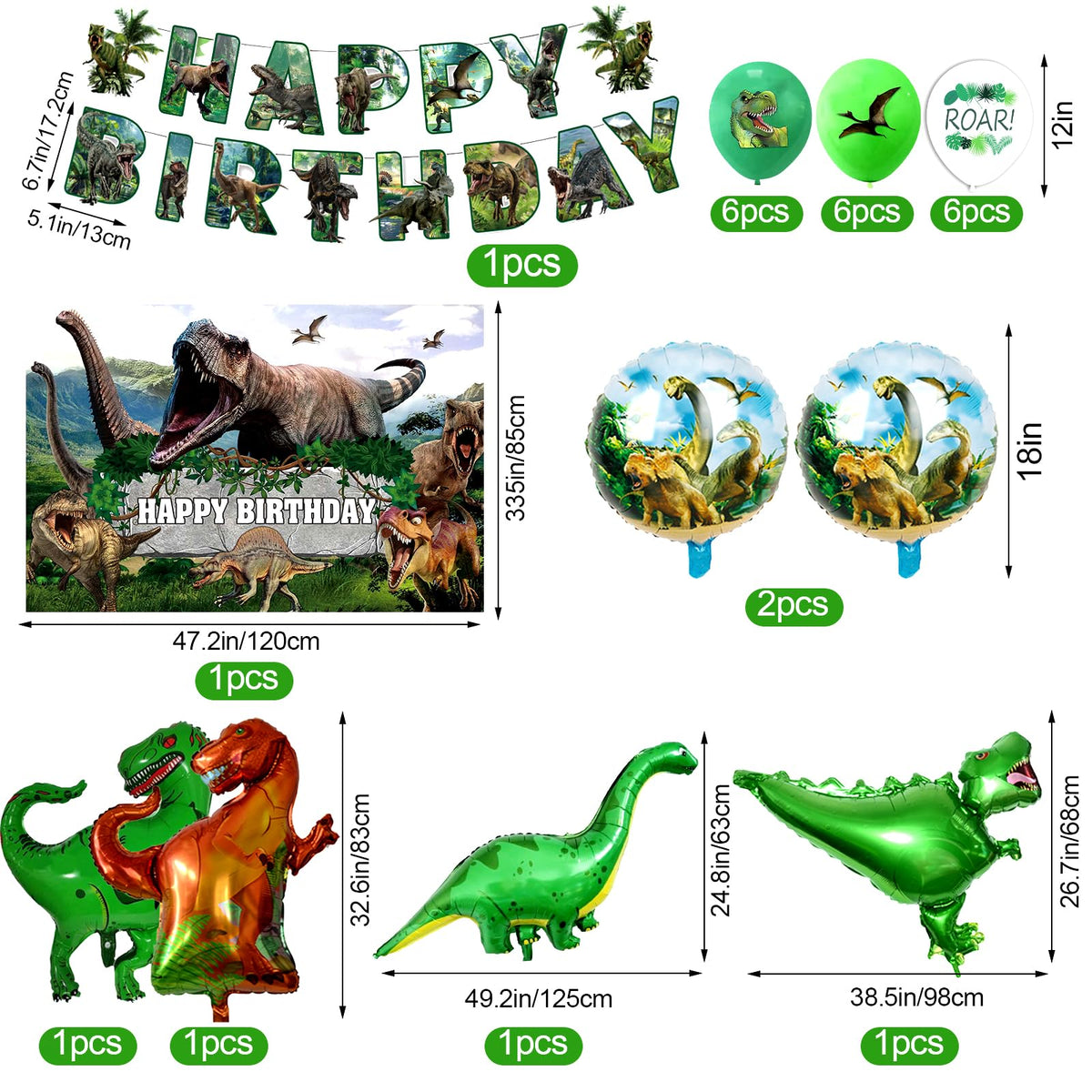BUPASU dinosaur banner adds playful backdrop for kids' party