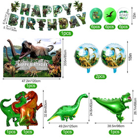 BUPASU dinosaur banner adds playful backdrop for kids' party