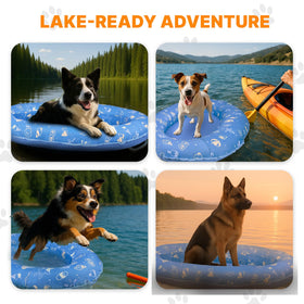 BurgeonNest dog pool float raft safety and fun on water adventures.