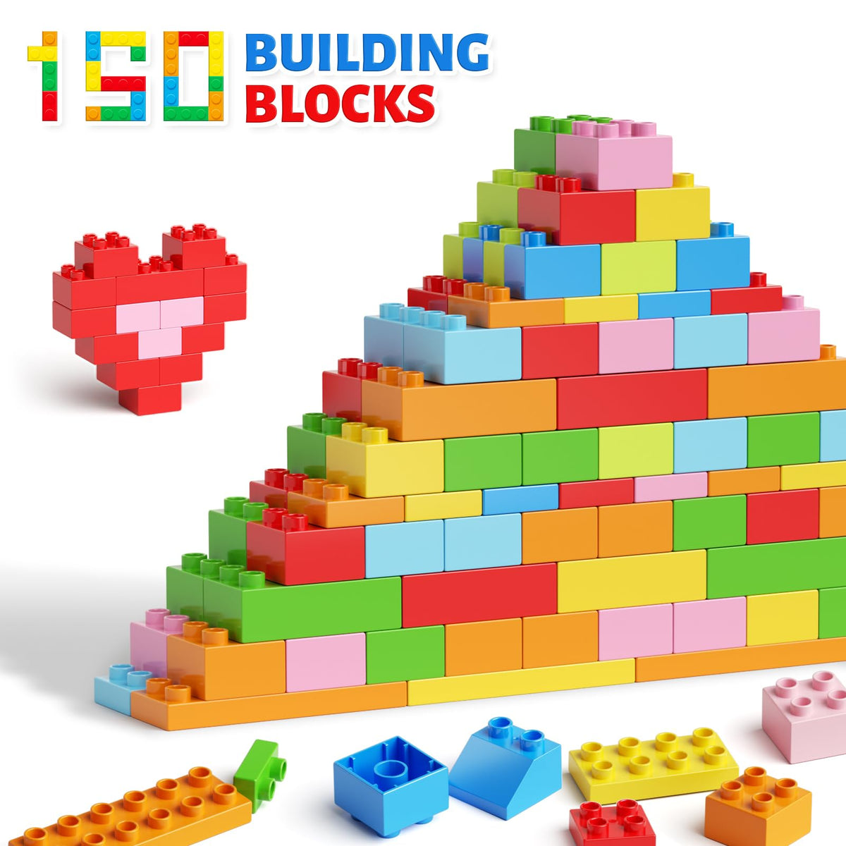 burgkidz 150-piece set provides wide creative possibilities for kids.