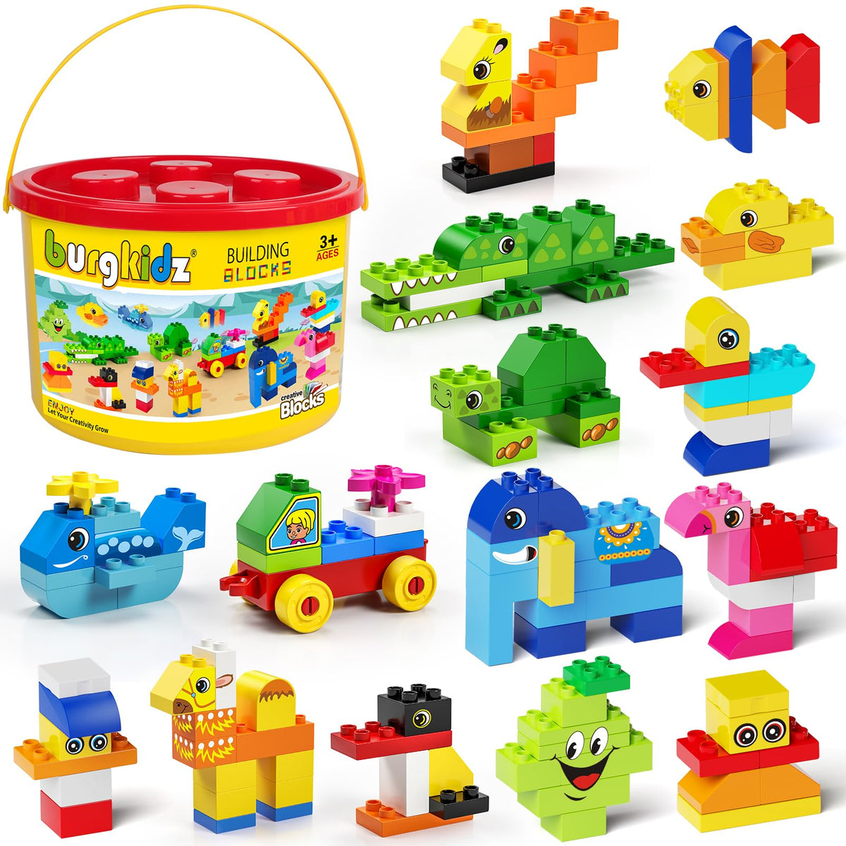 burgkidz jumbo blocks designed for little hands with easy grip and safe play