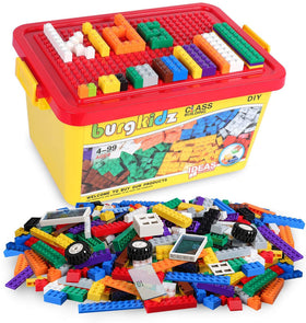 Burgkidz building bricks set of 568 pieces in vibrant colors for creative play