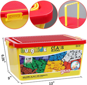 burgkidz Building Bricks base plate provides sturdy foundations for creative structures.