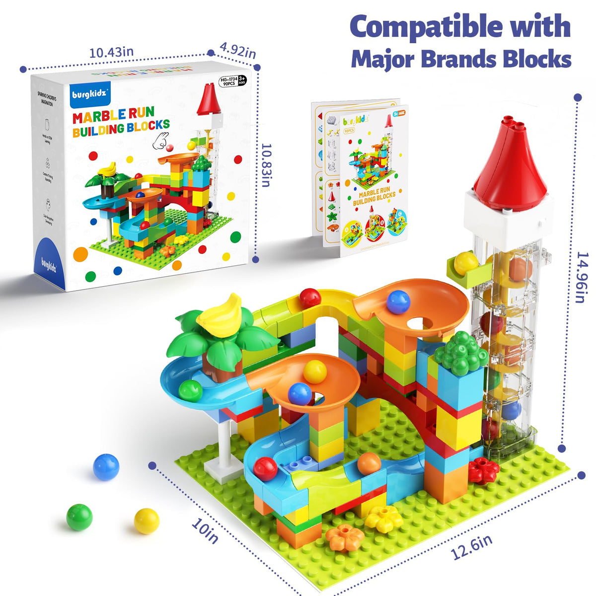 burgkidz durable plastic construction designed for kid-safe exploration and long-lasting use