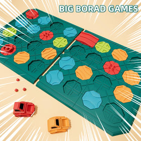 Burgkidz Large Brain Teasers Puzzle with bright pieces encourages critical thinking.